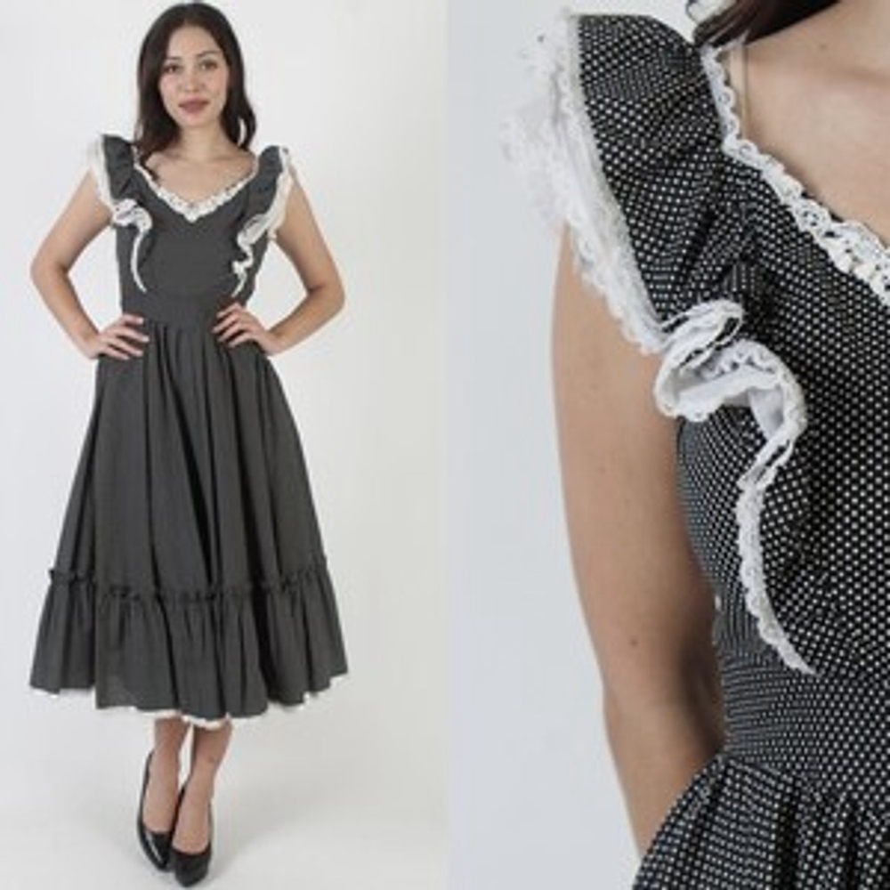 Vintage Gunne Sax by Jessica Midi Dress Size 9